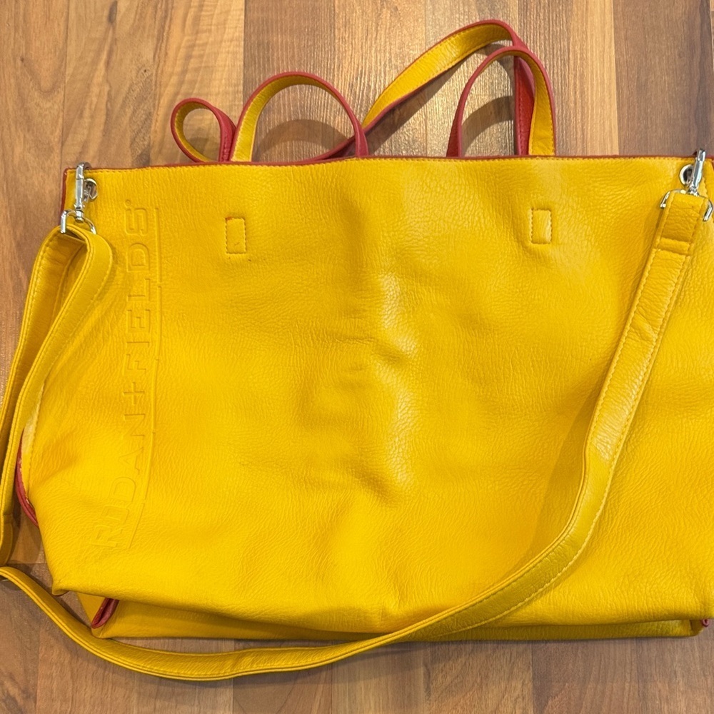 Rodan + Fields Stylish orange Tote Bag with Red Trim